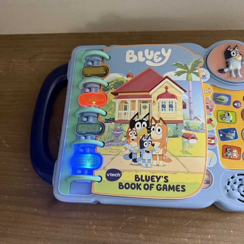 VTech Bluey's Book of Games Interactive Learning Toy Ages 3+ WORKING Tested